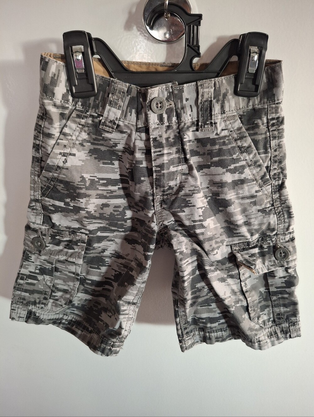 Levi's Gray Digital Camo Cargo Shorts